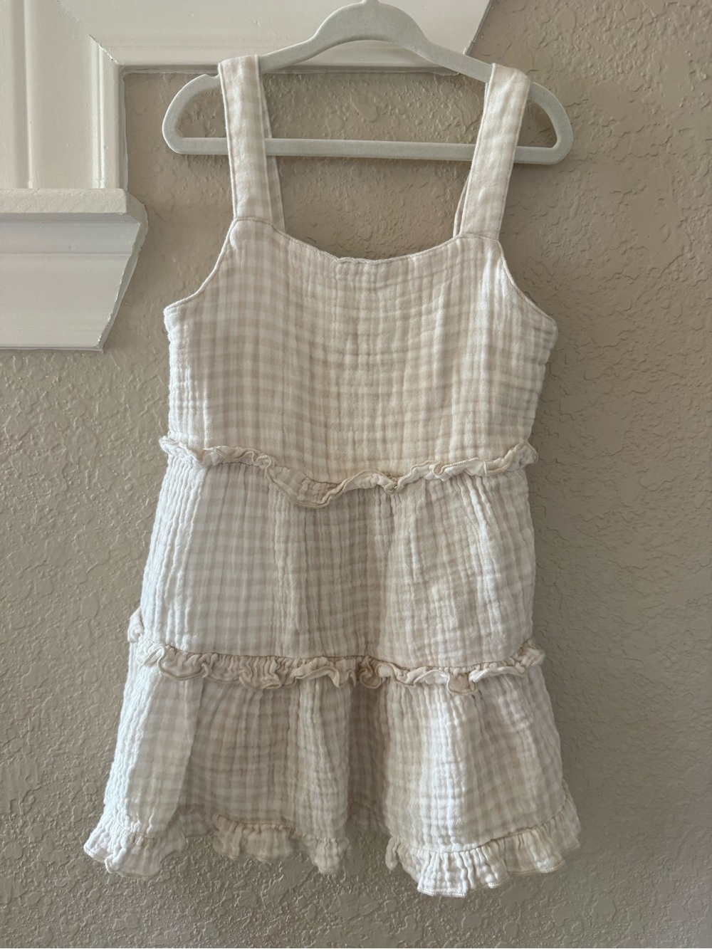 Girls Gingham Tiered Sundress (4T)
